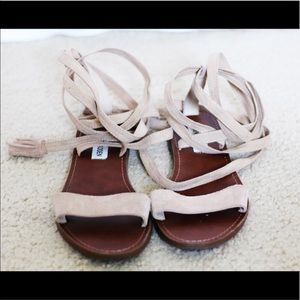 Steve Madden wrap sandals.